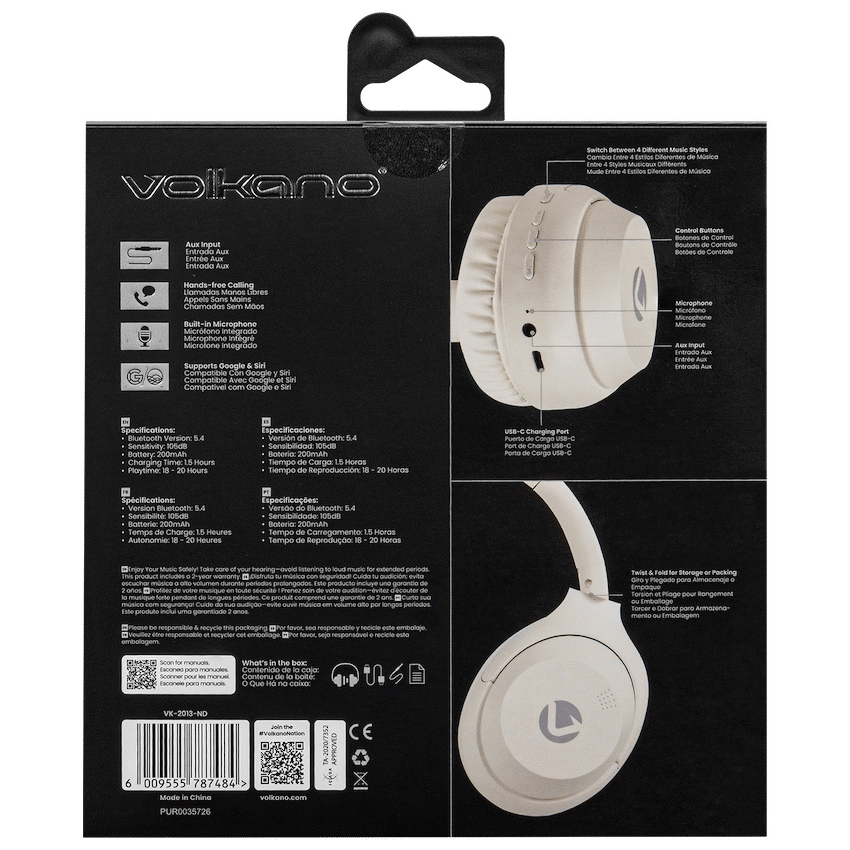 VK-2013-ND Bluetooth Nude Wireless Headphones