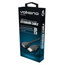VK-20186-BK Male to Female USB Extension Cable