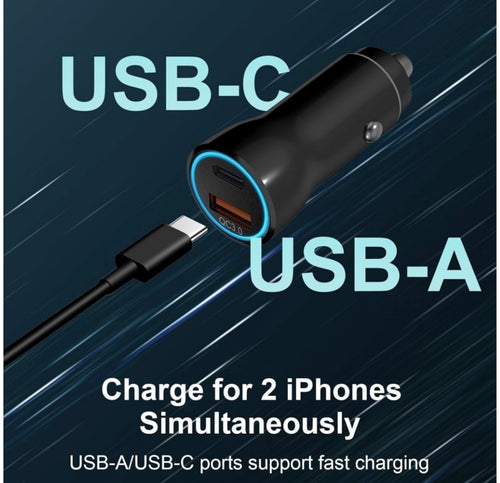 30W Dual Port Car Charger