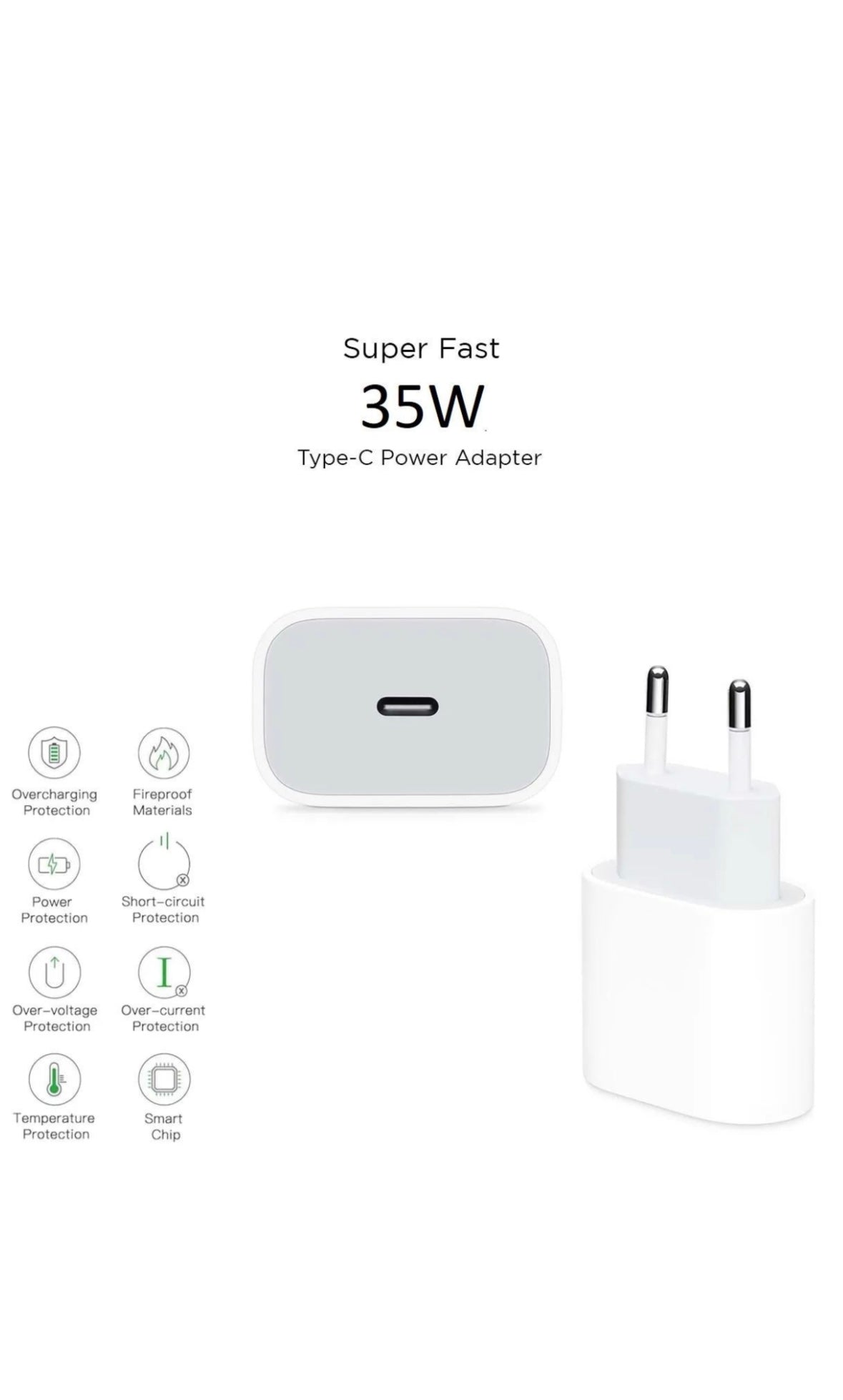 35W USB-C Power Adaptor & USB C type Cable