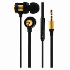 VK-1007-GD Metal Earphones Gold
