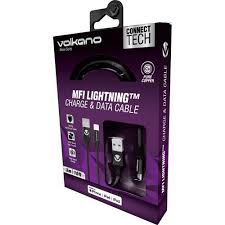 VK-20147-BK MFI Lightning Charge & Data Cable 3m