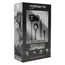 VK-1007-SL Metal earphones Silver