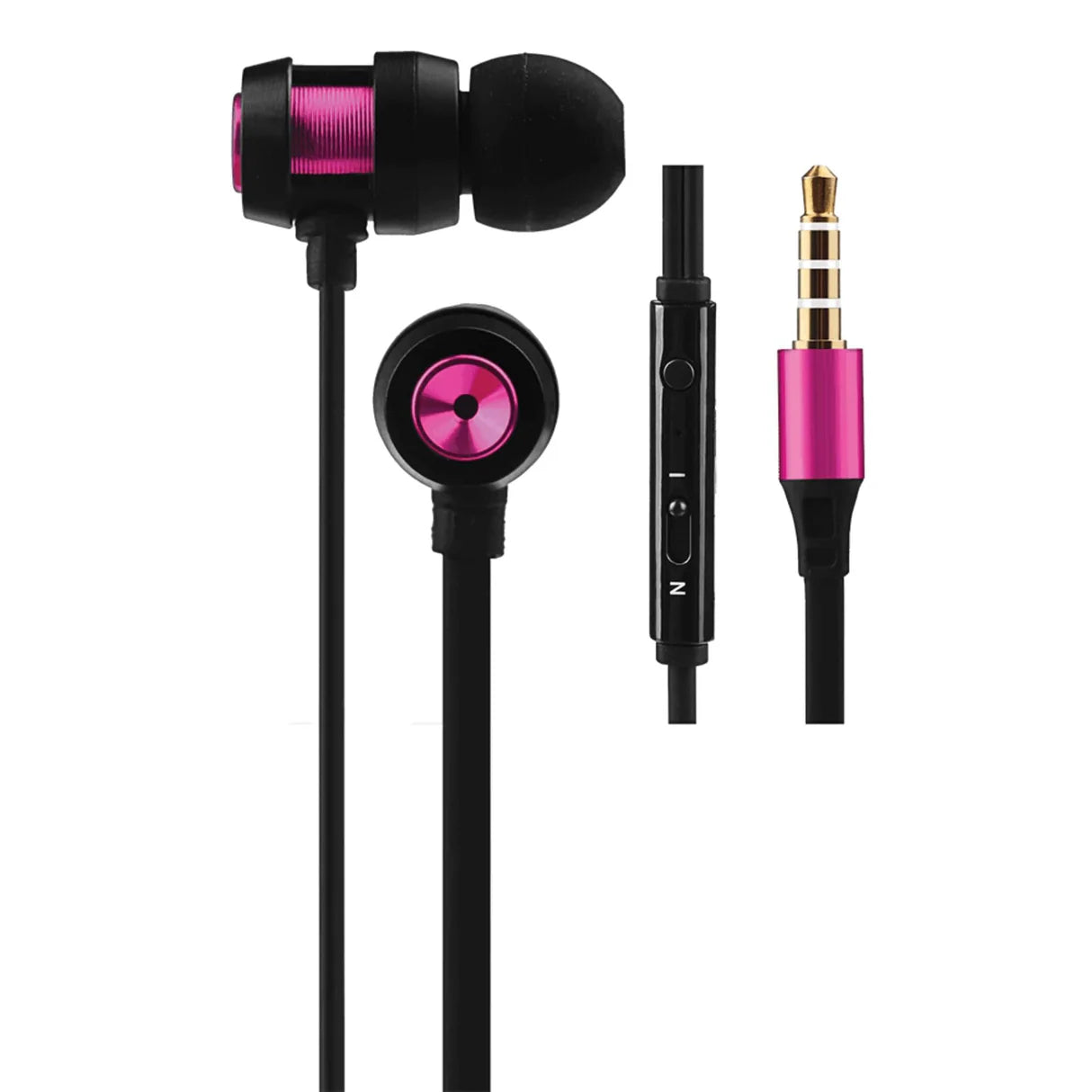 VK-1007-PR Purple Metal Earphones