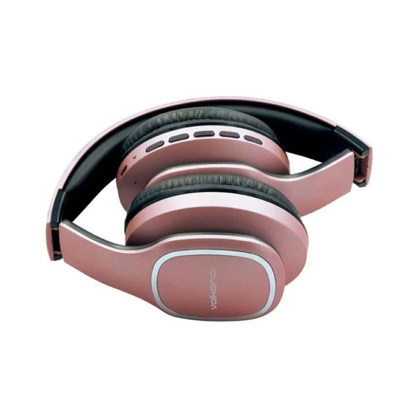 VK-2002-GD Bluetooth Rose Gold Wireless Headphones with FM Radio