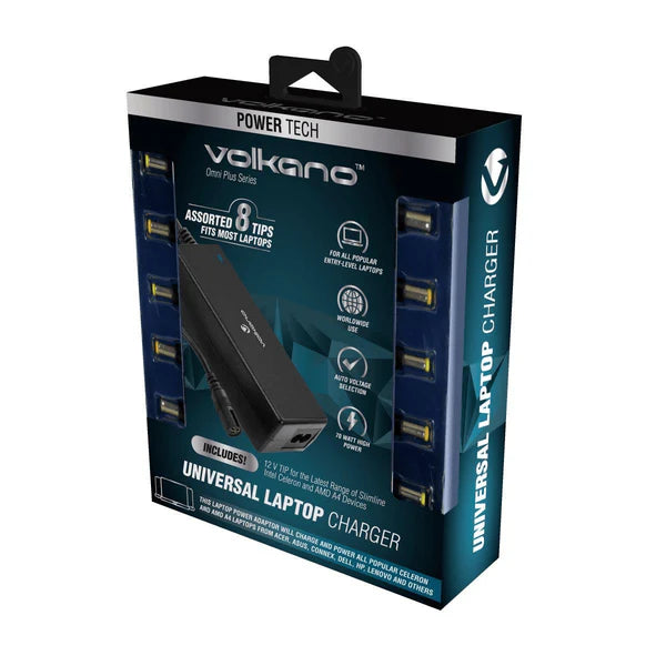 VK-8047-BK Universal 70W Laptop Charger