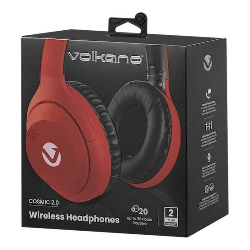 VK-2013-RD Bluetooth Red Wireless Headphones