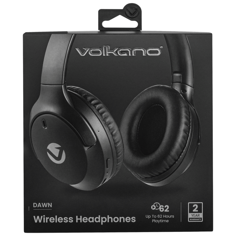 VK-2002-BK Bluetooth Wireless Headphones with FM Radio